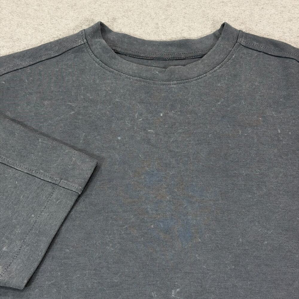 Reserved Supply Oversize Fit T-Shirt Mens M Dusty Blue Acid Wash Heavyweight